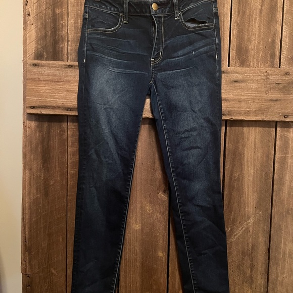 ~SOLD~American Eagle Dark Wash size 8 Long Jeans - Picture 2 of 11